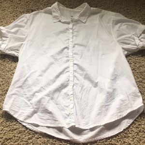 Button down collared Gap top